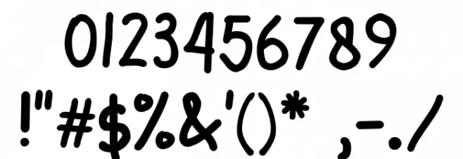 CRUNCHYSTICK Font OTHER CHARS