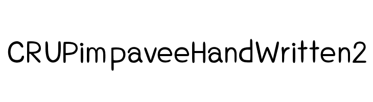 CRUPimpaveeHandWritten2 Font