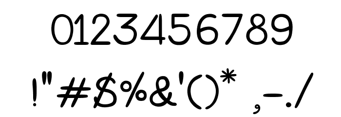 CRUPimpaveeHandWritten2 Font OTHER CHARS