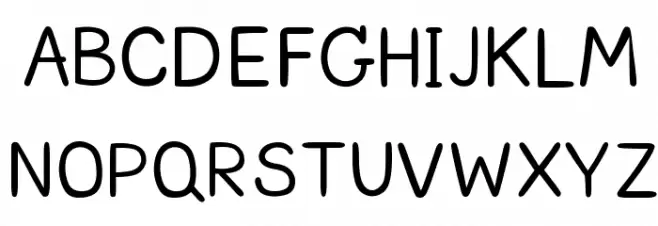 CRUPimpaveeHandWritten2 फ़ॉन्ट अपरकेस