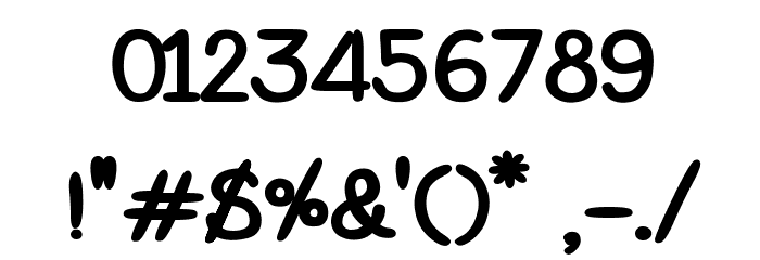 CRUPimpaveeHandWritten2Bold Font OTHER CHARS