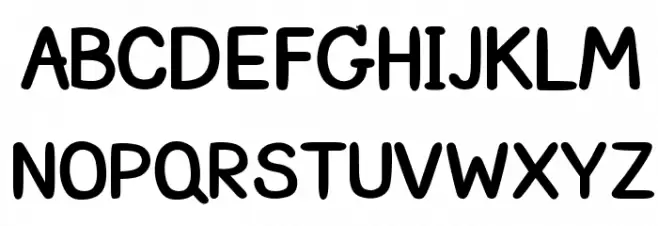 CRUPimpaveeHandWritten2Bold Caratteri MAIUSCOLE