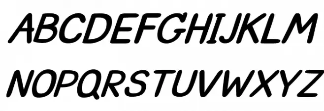 CRUPimpaveeHandWritten2BoldItalic 字体 大写
