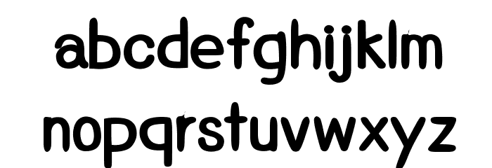 CRUPimpaveeHandWritten2Bold Font LOWERCASE