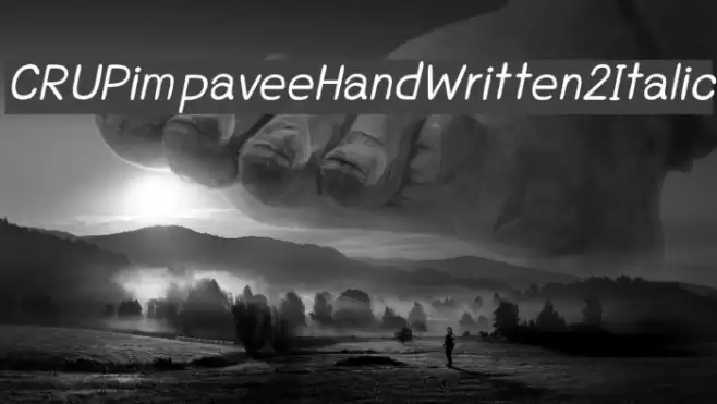 CRUPimpaveeHandWritten2Italic フォント examples