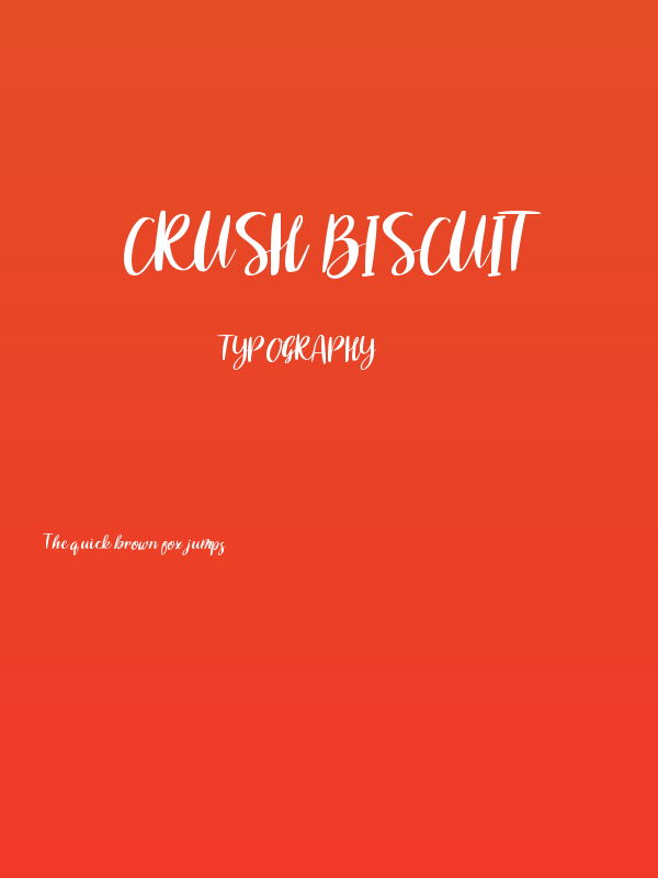 CRUSH BISCUIT Poster