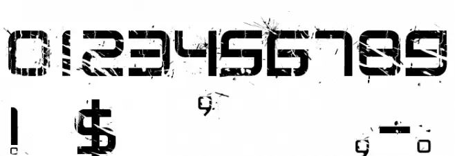 CRUSHED Font OTHER CHARS