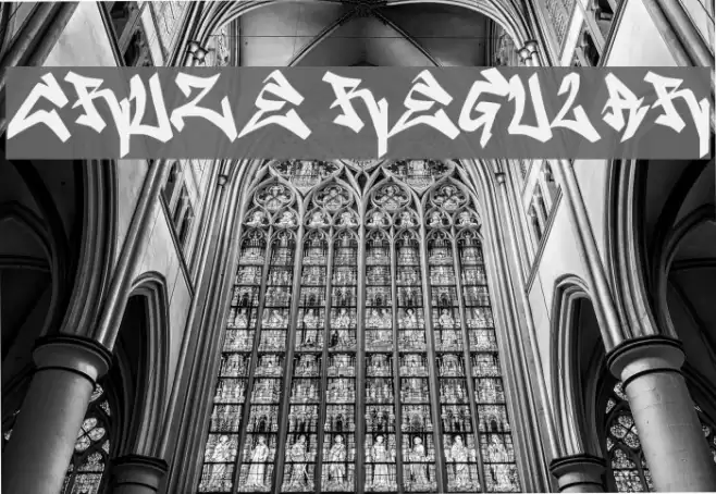 CRUZE2 Regular Font examples