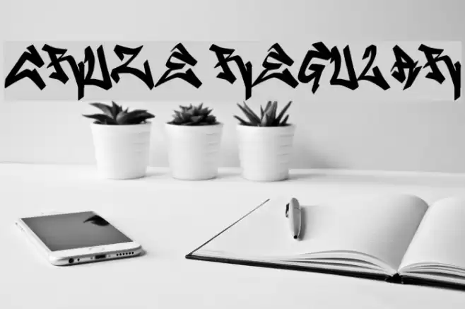 CRUZE2 Regular Font examples