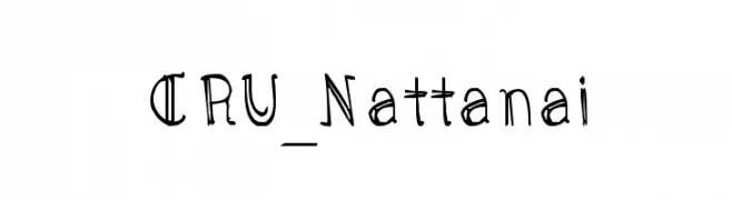 CRU_Nattanai  フリーフォントのダウンロード