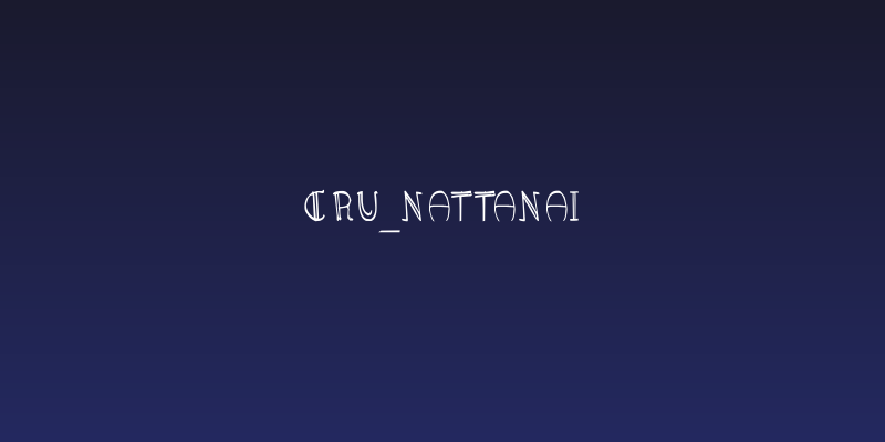 CRU_Nattanai Social Header