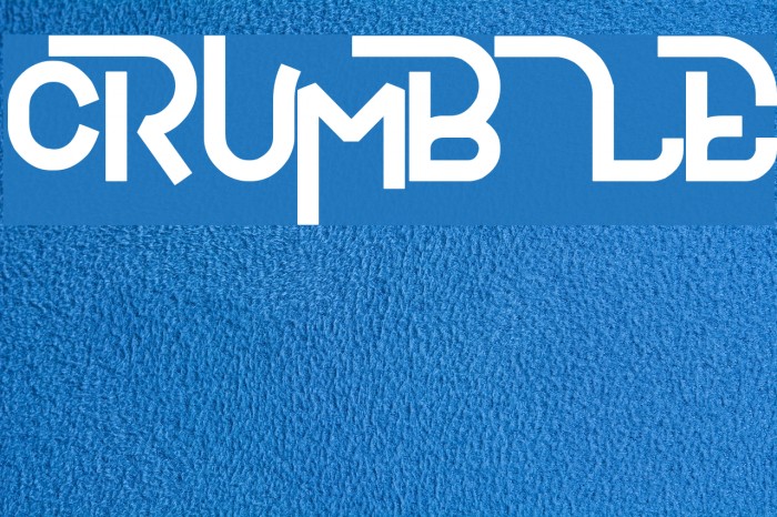 CRUmBLE Font examples