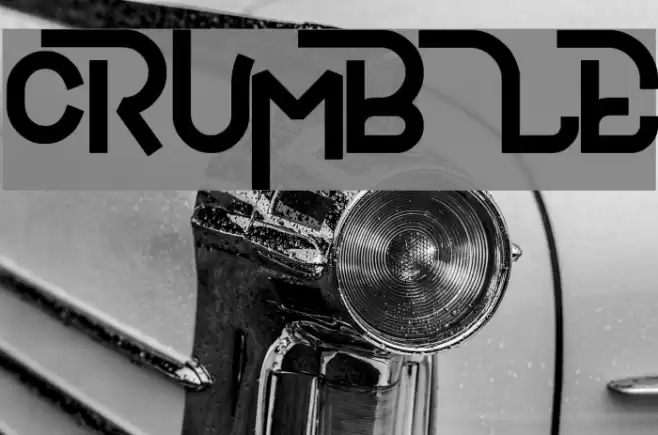 CRUmBLE Font examples