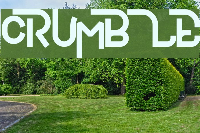 CRUmBLE Font examples