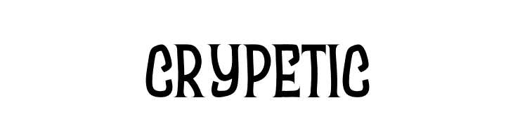 CRYPETIC  les polices de caractères gratuit télécharger