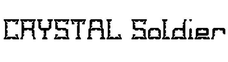 CRYSTAL Soldier Font