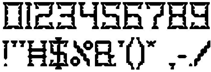 CRYSTAL Soldier Font OTHER CHARS