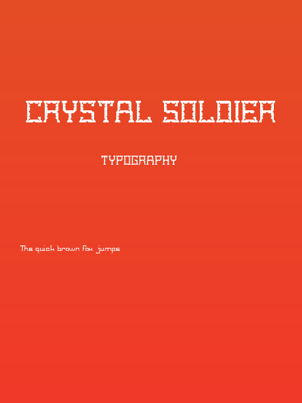 CRYSTAL Soldier Poster