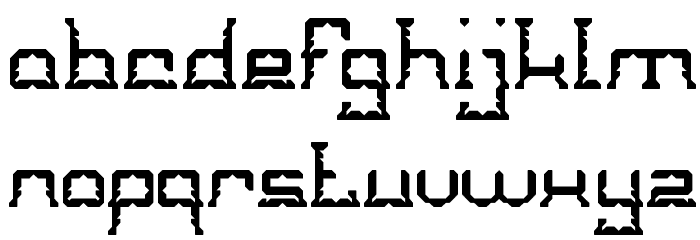 CRYSTAL Soldier Font LOWERCASE
