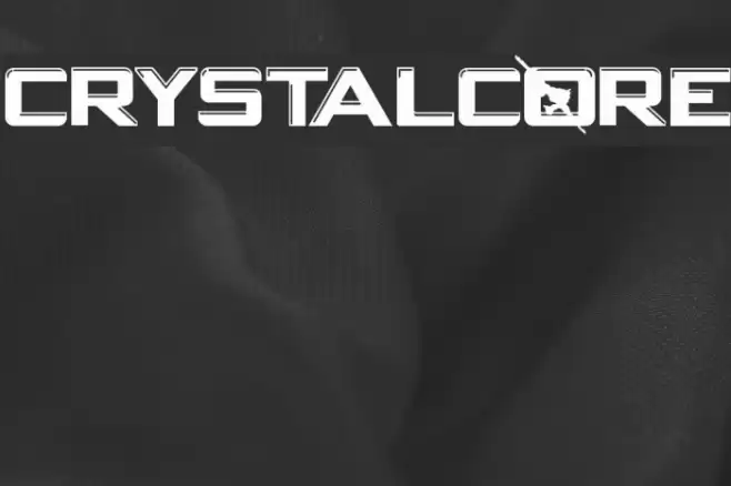 CRYSTALCORE Font examples
