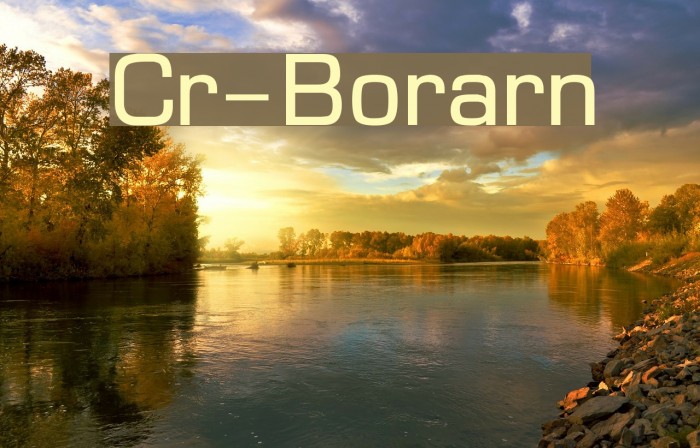 Cr-Borarn Font examples