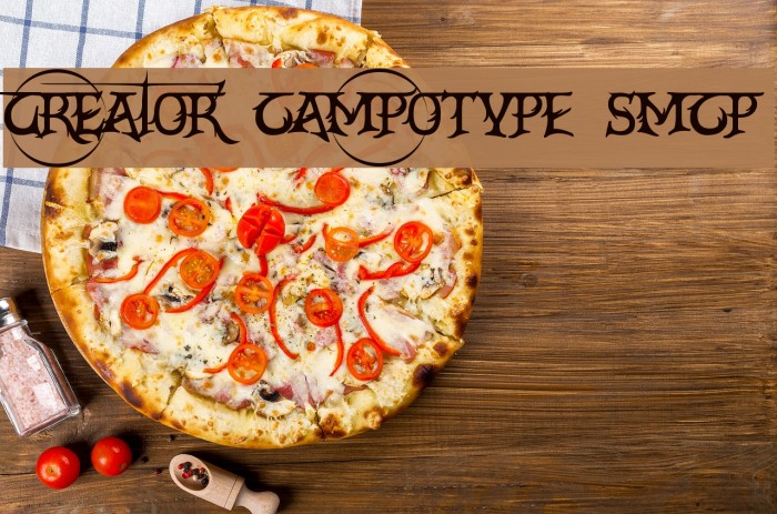 CrEAtoR cAmpoTYPe SmcP Font examples