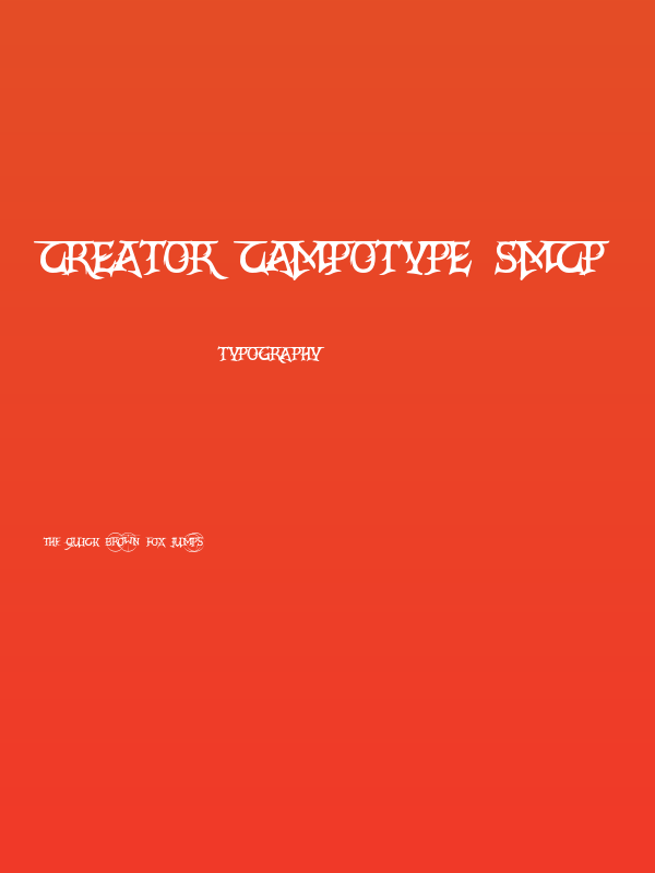 CrEAtoR cAmpoTYPe SmcP Poster