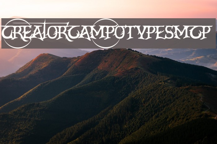 CrEAtoRcAmpoTYPeSmcP Font examples