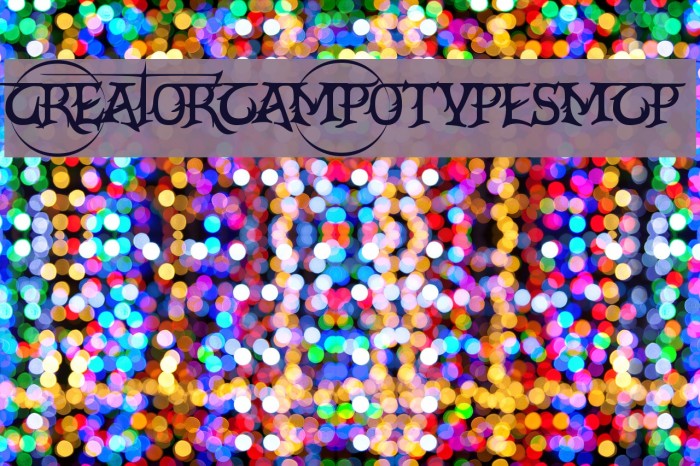 CrEAtoRcAmpoTYPeSmcP Font examples