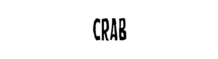 Crab  免费字体下载