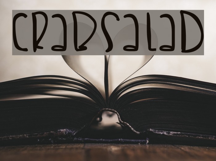 CrabSalad Font examples