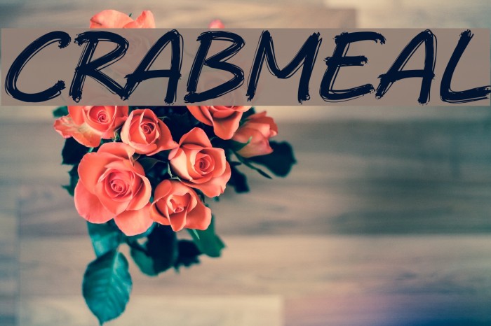 Crabmeal Шрифта examples