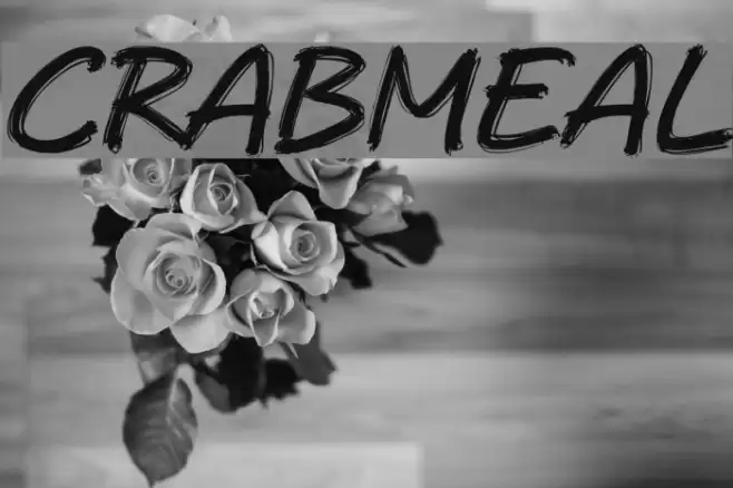 Crabmeal Шрифта examples
