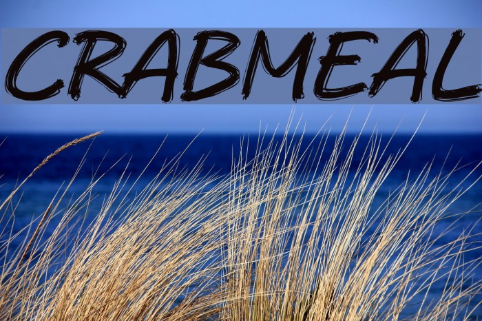 Crabmeal Шрифта examples