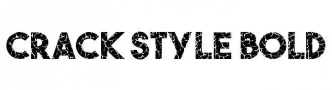 Crack Style Bold  フリーフォントのダウンロード