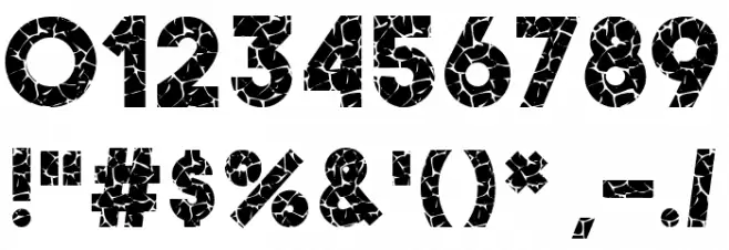 Crack Style Bold Fuentes OTROS CHARS