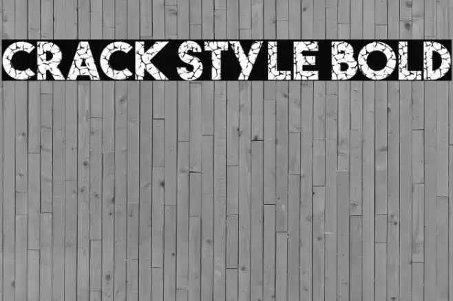 Crack Style Bold Fuentes examples
