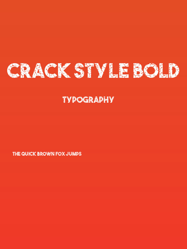 Crack Style Bold Poster