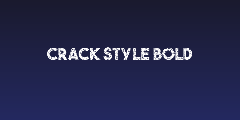 Crack Style Bold Social Header