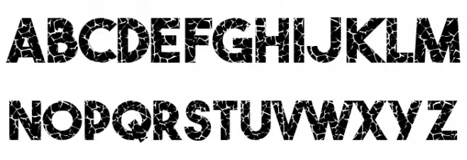 Crack Style Bold Fuentes MINÚSCULAS