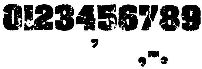 Crack and Bold Regular Font OTHER CHARS