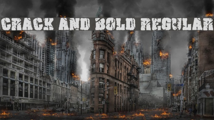 Crack and Bold Regular Font examples