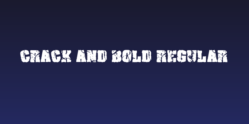 Crack and Bold Regular Social Header