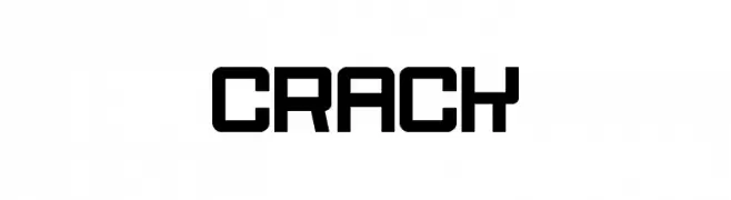 Crack  フリーフォントのダウンロード