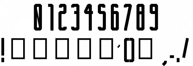 Crack Font OTHER CHARS