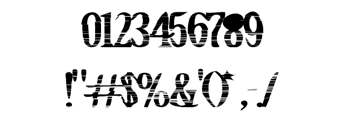 CrackBars Font OTHER CHARS