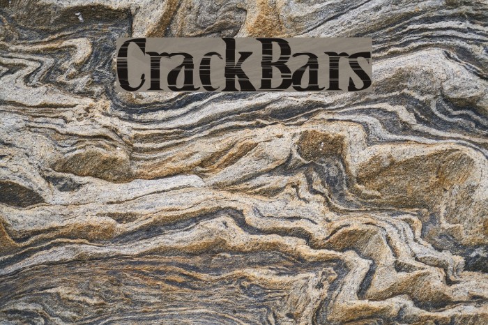 CrackBars Font examples