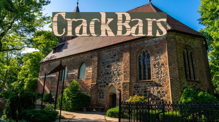 CrackBars Font examples
