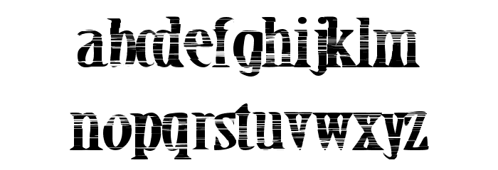 CrackBars Font LOWERCASE