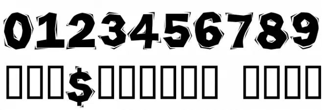 CrackBoum フォント その他の文字